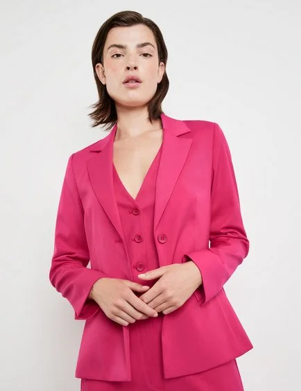 Hot pink 2025 fitted blazer